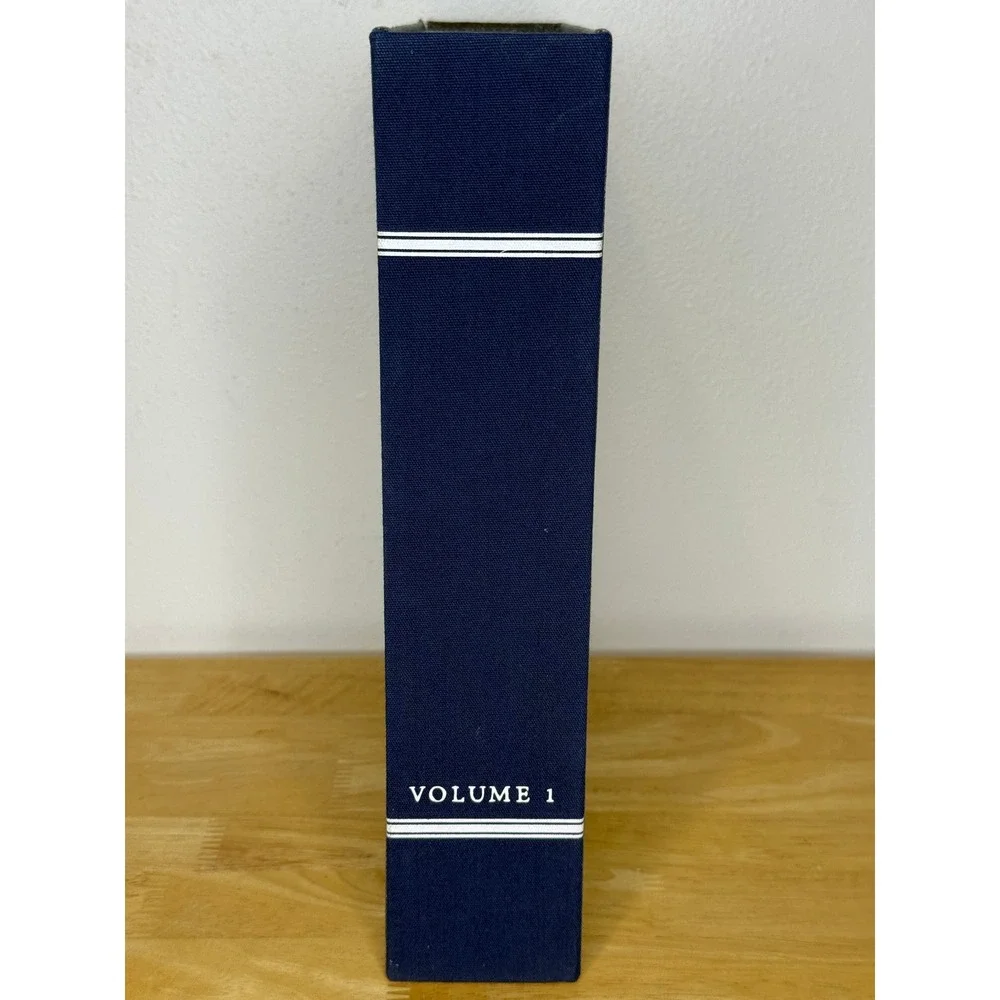 Hearth & Hand Magnolia Cloth Expanding File Folder Organizer Blue Gray Shelf